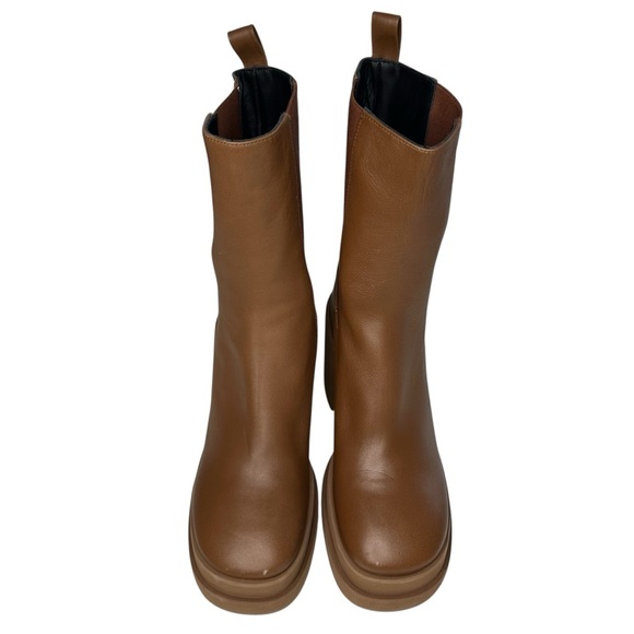 Ankle Boot Paloma Barcelo Selene Iris Leather Platform Heel Size 9-9.5 - Picture 3 of 12